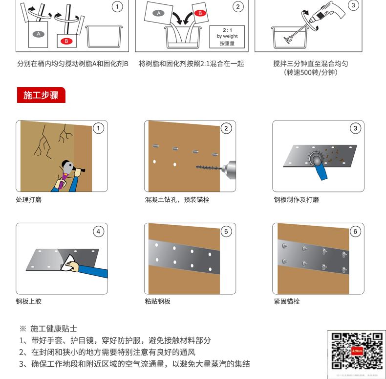 包钢坡头粘钢加固施工过程